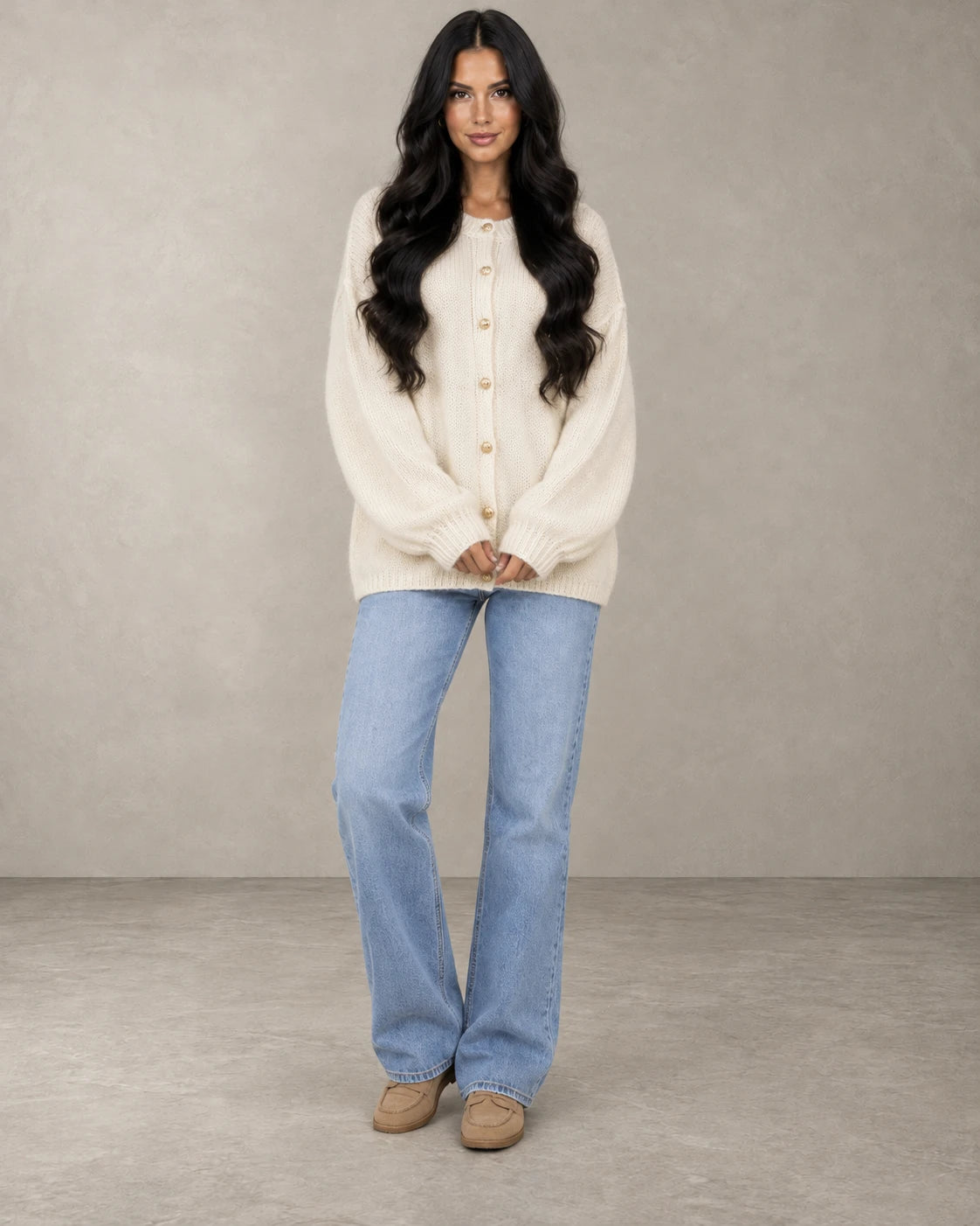 OVERSIZED KNIT CARDIGAN