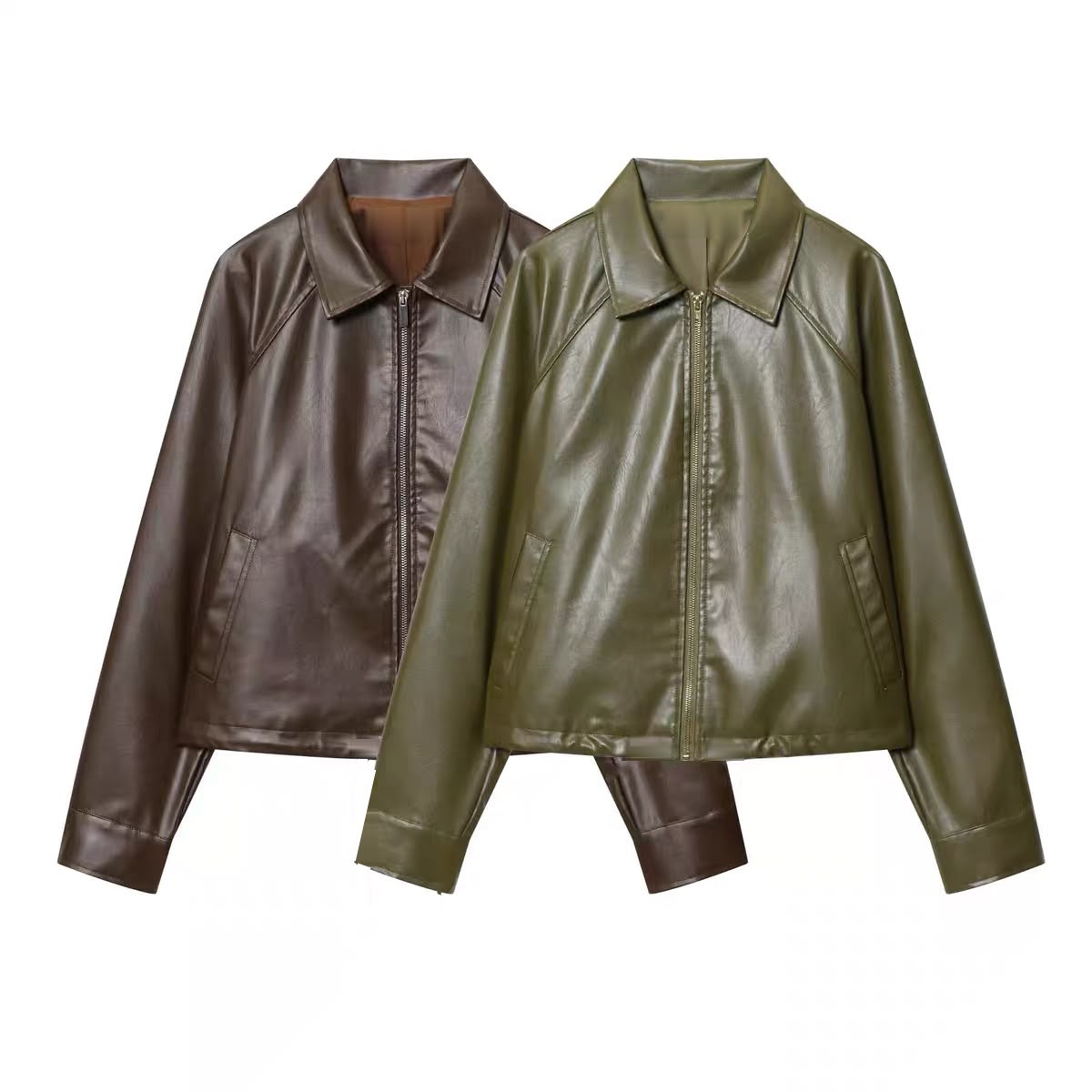 FAUX LEATHER JACKET