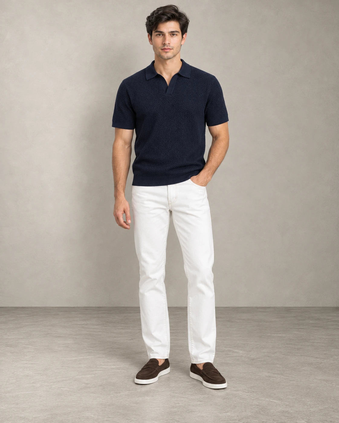 TEXTURED POLO