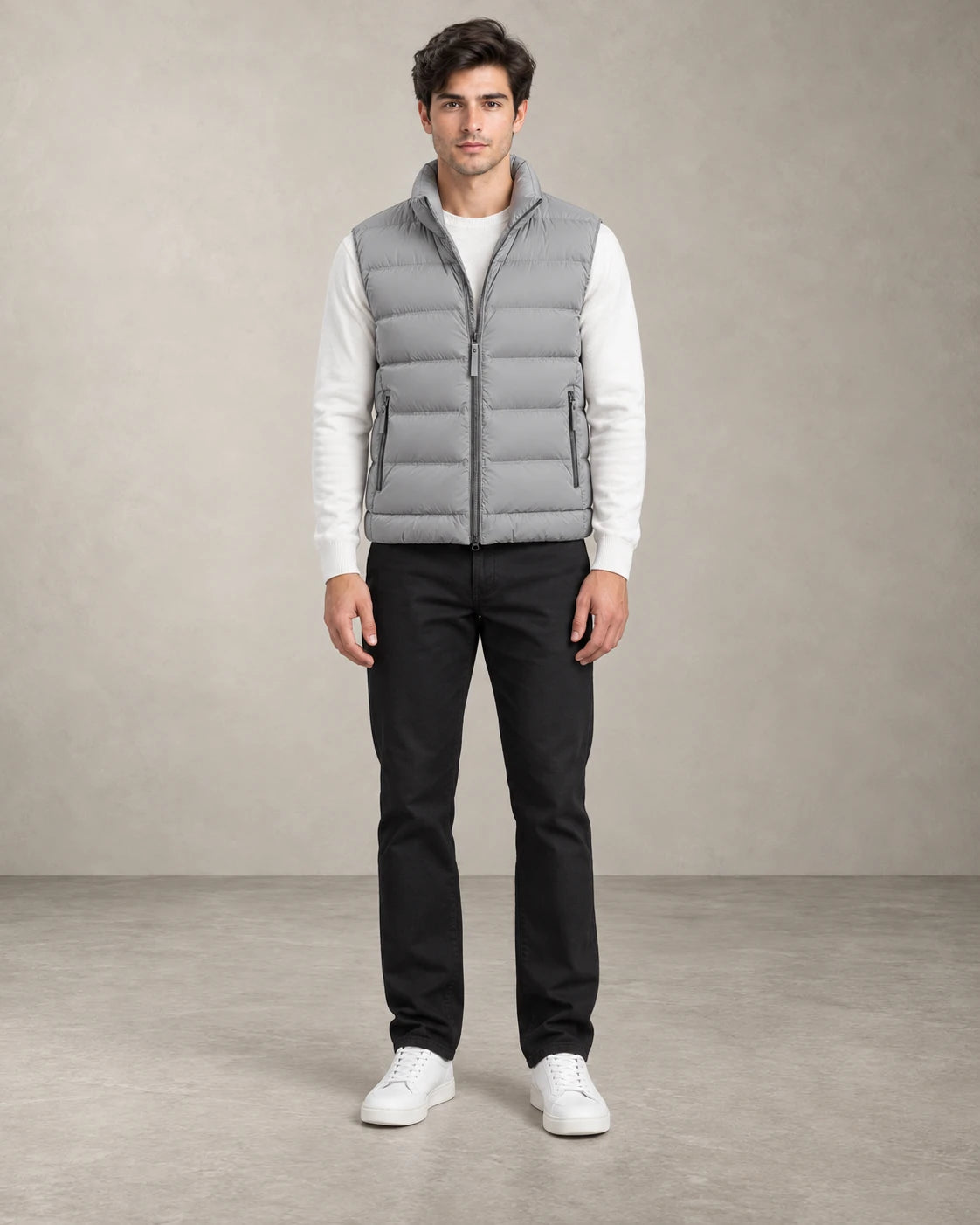LIGHT PUFFER VEST – Grau