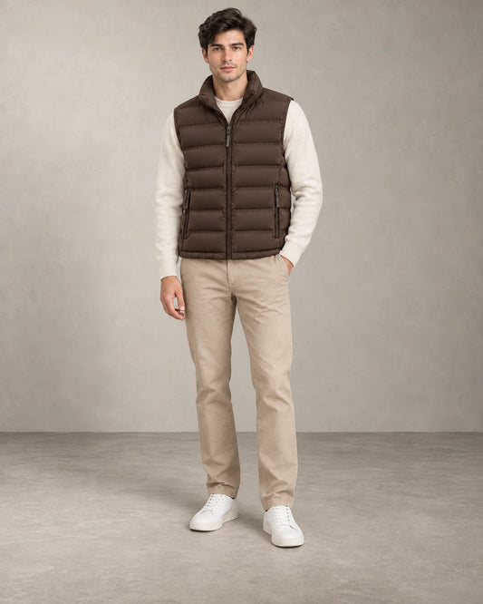 LIGHT PUFFER VEST – Braun