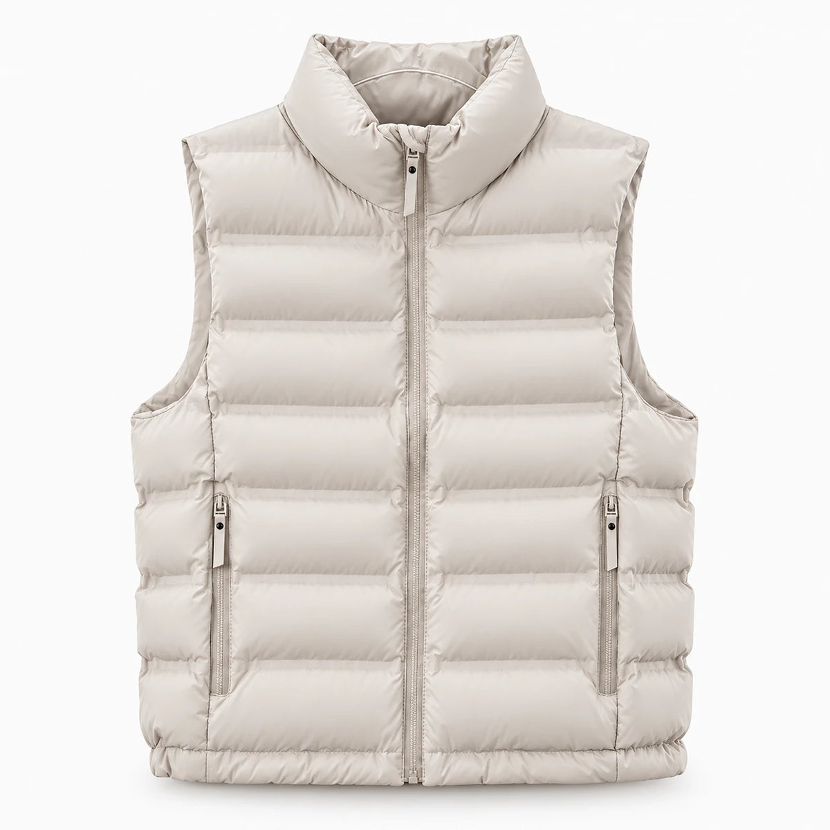 LIGHT PUFFER VEST – Creme