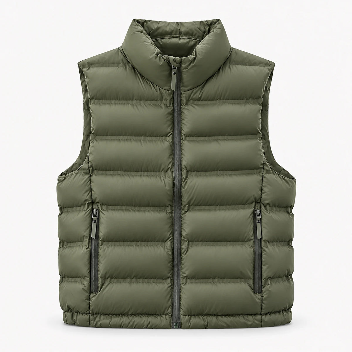 LIGHT PUFFER VEST – Oliv